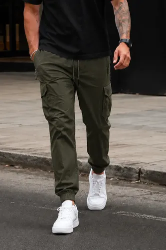 Calça Jogger Masculina Cargo Poliamida Com Elastano -